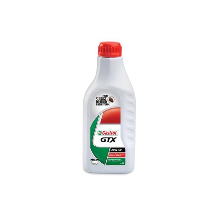 روغن موتور خودرو کاسترول مدل GTX ظرفیت 1 لیتری 20W50 Castrol GTX 1L 20W50 Car Engine Oil